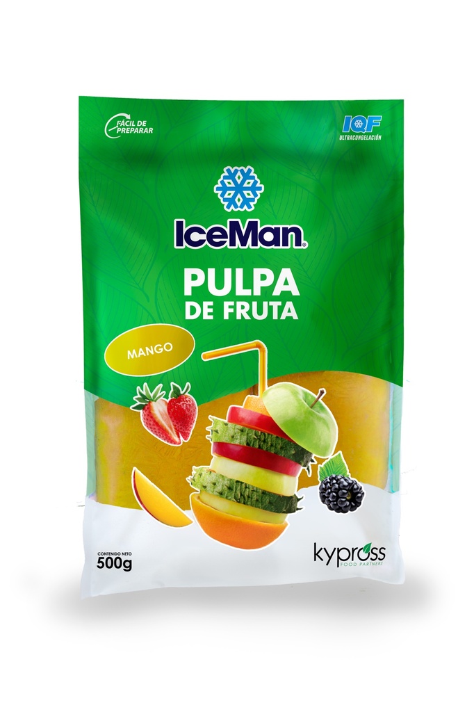IceMan Pulpa de Mango - 500 gramos (2X250gramos)
