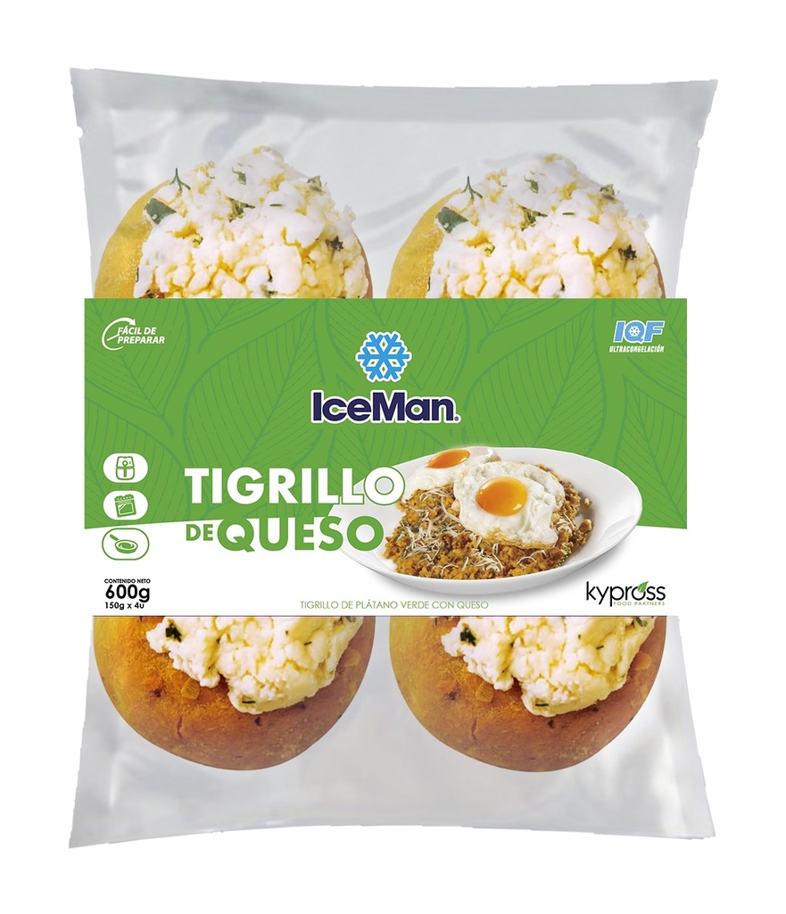 IceMan Tigrillo de Queso - 600 gramos (4 X 150gramos)