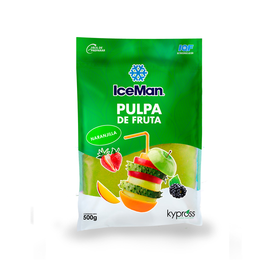 IceMan Pulpa de Naranjilla - 500 gramos (2X250gramos)
