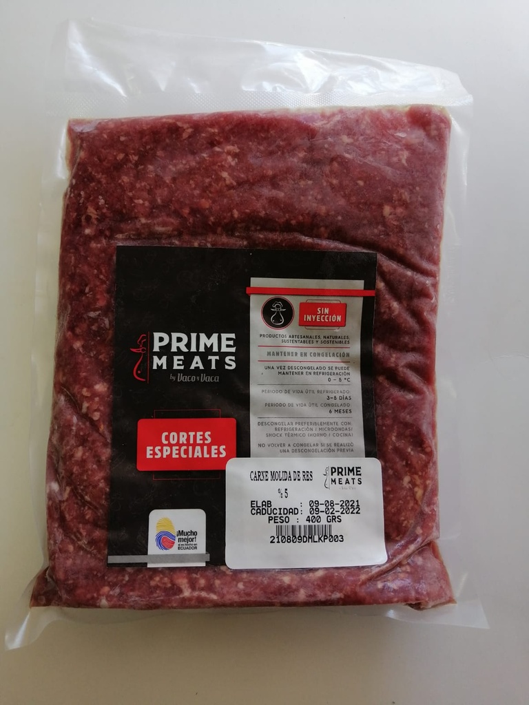 CARNE MOLIDA DE RES 400GR FABRIFOOD